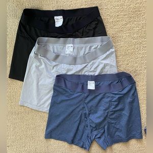 3 pairs Uniqlo Airism boxerbrief underwear. Large